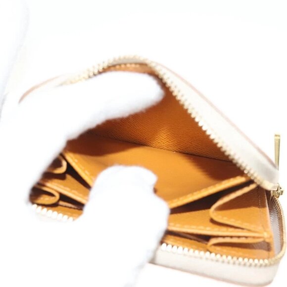 LOUIS VUITTON Monogram Monopanam Zippy Coin Purse Beige M82691 LV Auth 115227M - Picture 9 of 16